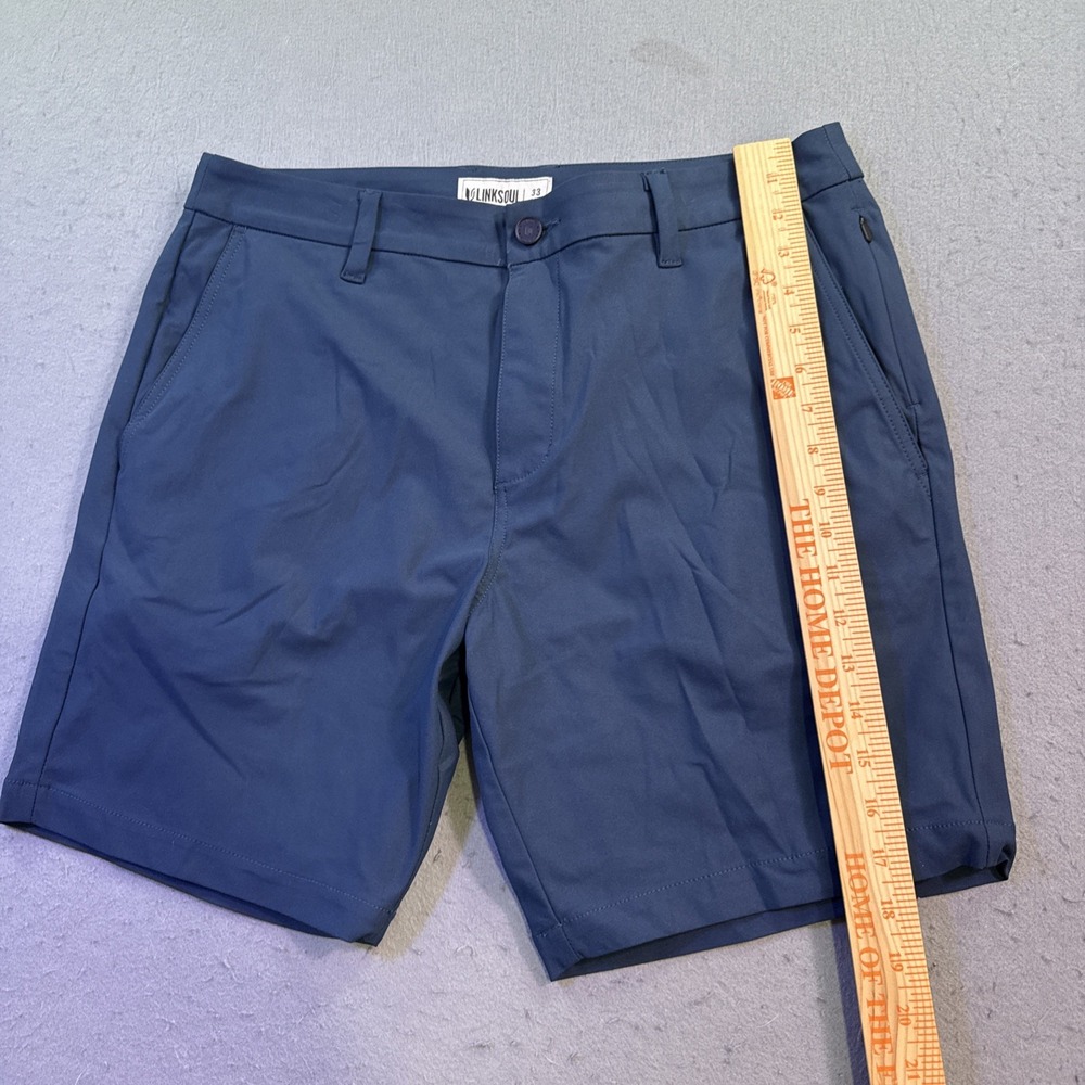 Linksoul Golf Shorts Mens 33 NAVY Lightweight Athletic Casual Performance - Picture 5 of 8